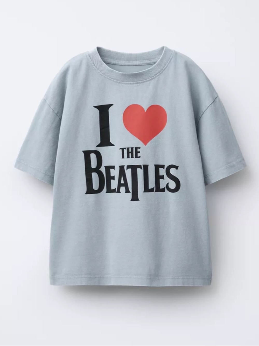 ZARA THE BEATLES DISTRESSED-EFFECT PRINT T-SHIRT